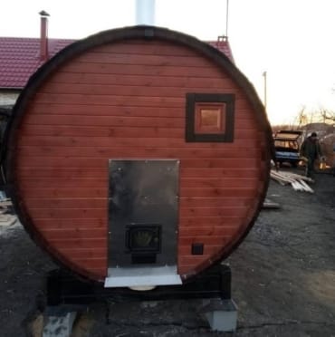 Монтаж бани-бочки №411 от 21.04.2021 в Острогожске